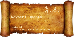 Novotni Apostol névjegykártya